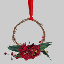 Load image into Gallery viewer, Small silk flower wreath 23cm - Blanc Flowers