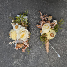Load image into Gallery viewer, Preserved Rose Corsage and Buttonhole set