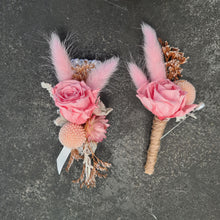 Load image into Gallery viewer, Preserved Rose Corsage and Buttonhole set