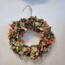 Load image into Gallery viewer, Autumn tones - 35cm full dried wreath - Blanc Flowers
