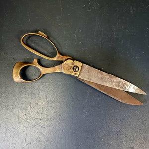 Vintage brass dressmaker scissors