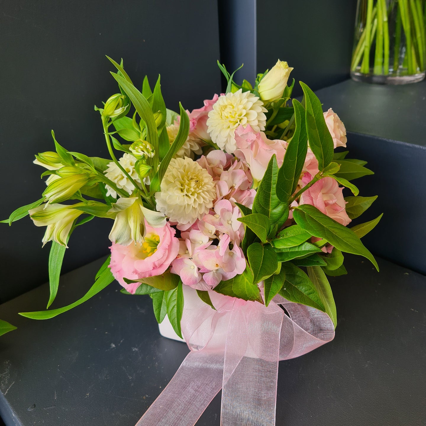 Flowers in a cube