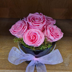 Vase of Preserved Roses
