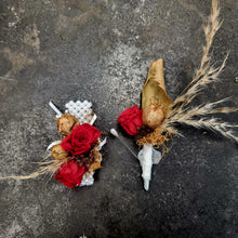 Load image into Gallery viewer, Preserved Rose Corsage and Buttonhole set
