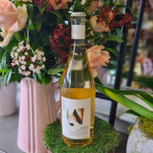 Load image into Gallery viewer, Blanc flowers range of award-winning non-Alcohol wines. Image is of Altina Organic alcohol free Le Blanc

